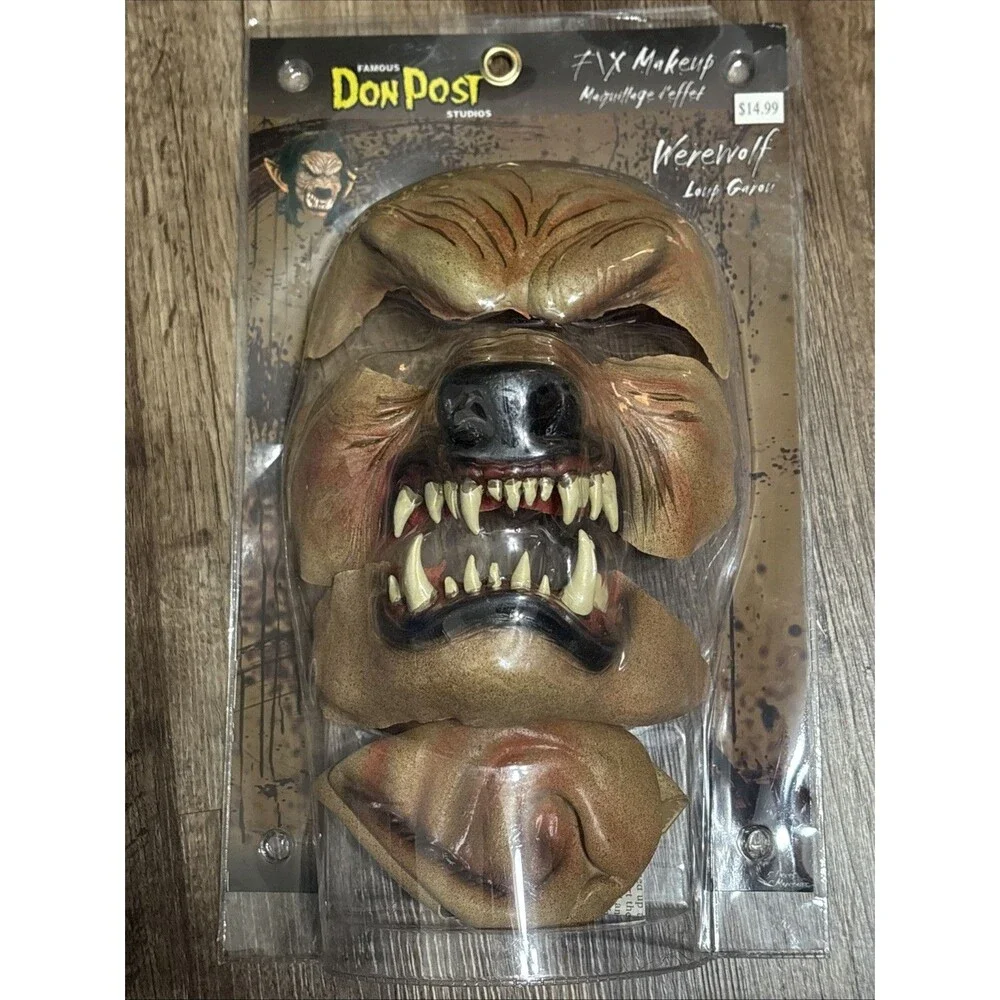 Vintage 2006 Famous Don Post Studios Werewolf Latex Mask New